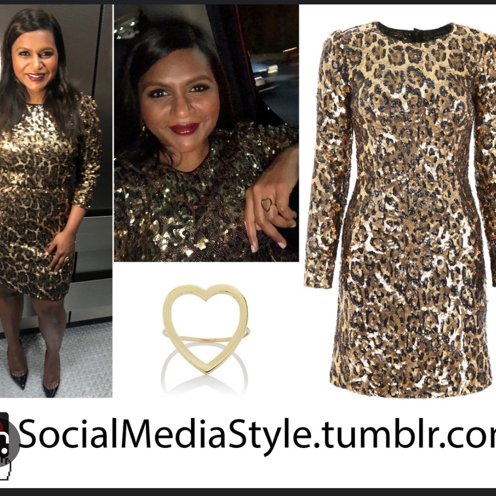 Dolce and Gabbana Sequin Leopard Dress